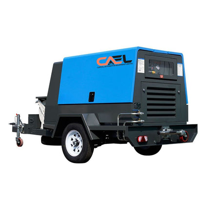 CAEL Mobile Diesel Air Compressor – Powered by Kubota EPA-Certified Engine 