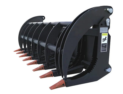 CAEL Skid Steer 78” Heavy Root Grapple Rake