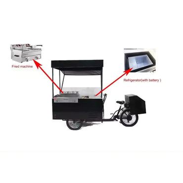 Bicicleta carrito de comida para barbacoa móvil de CAEL