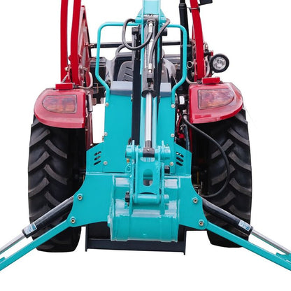 6-FT 3-Point Hitch Swing Backhoe Attachment, 12" Bucket Included, 20-65 HP Tractor