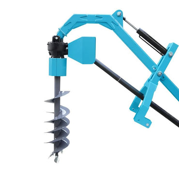 48" Hydraulic Assist Post Hole Digger, 12" Auger, PTO Shaft