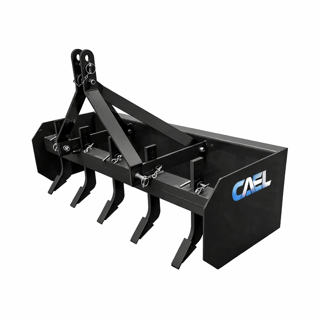 Rear Box Blade for Tractor – 59" Heavy Duty Land Leveler (CAEL RBB-5FT)