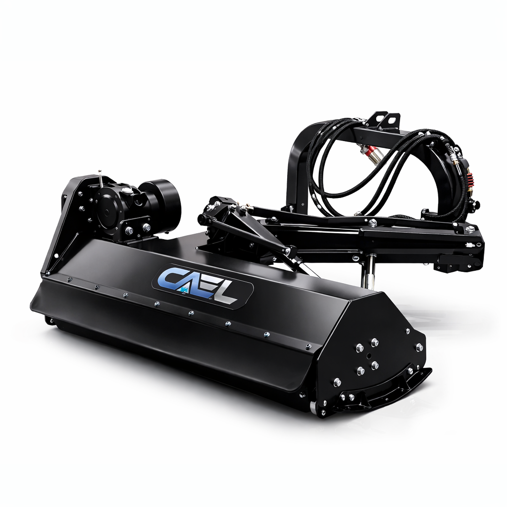 CAEL AGF-200 78" Hydraulic Offset Flail Mower – Heavy Duty PTO Ditch Bank Mower for 80–110 HP Tractors