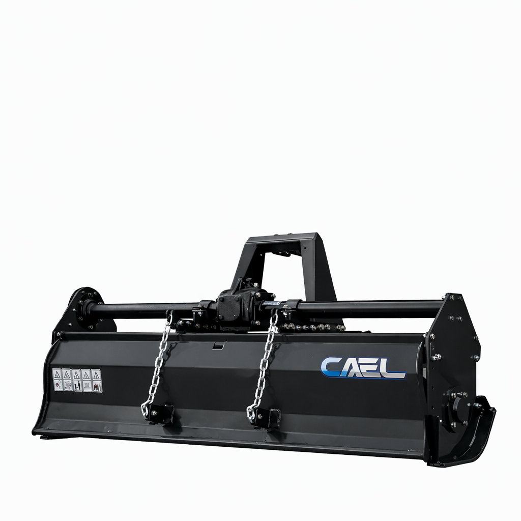 CAEL IGN180 Heavy Duty Rotary Tiller – 69" PTO Tractor Tiller for 48 HP Tractors