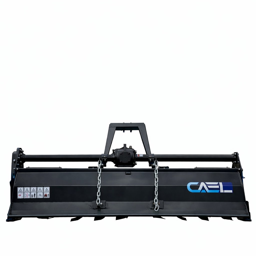 CAEL IGN185 Heavy Duty Rotary Tiller – 71" PTO Tractor Tiller for 54 HP Tractors