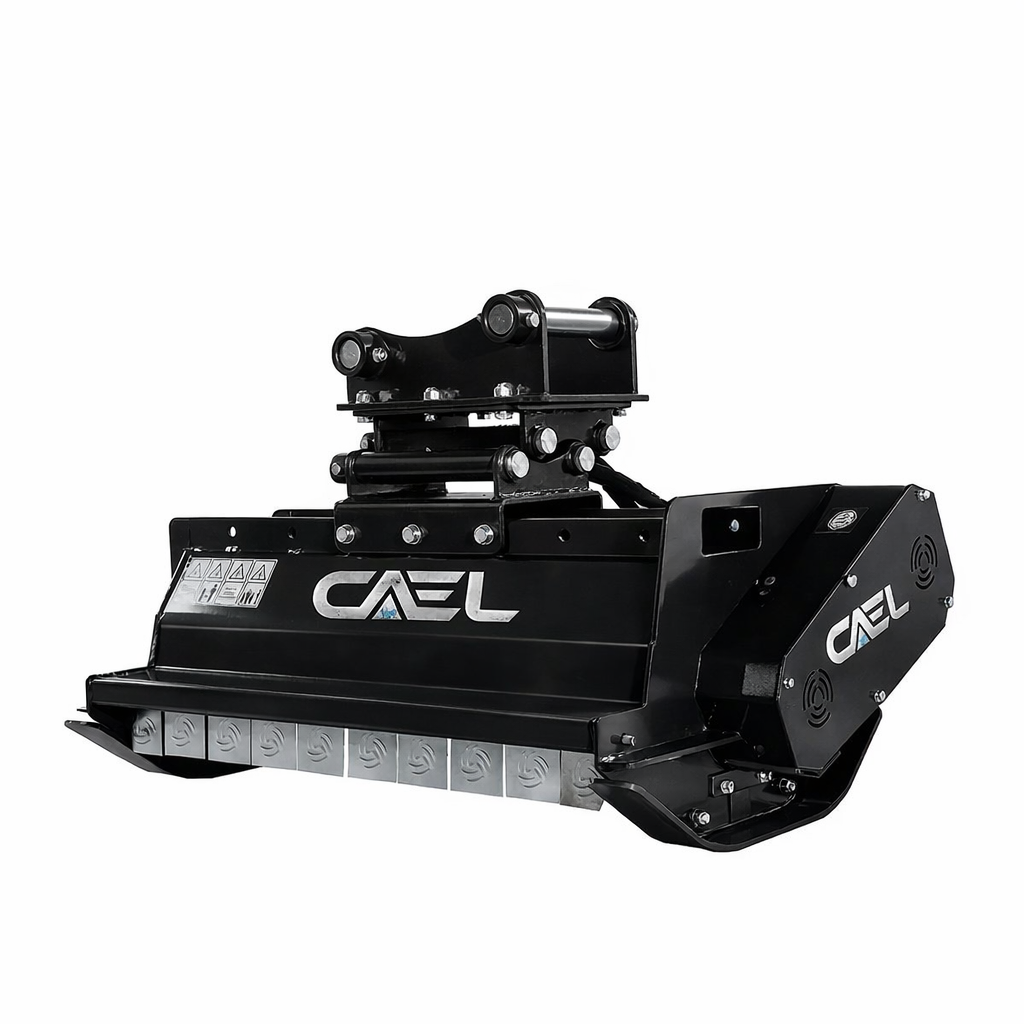 CAEL-EMH80 Excavator Flail Mower – 31.5 Inch Hydraulic Brush Cutter for 5-10 Ton Excavators