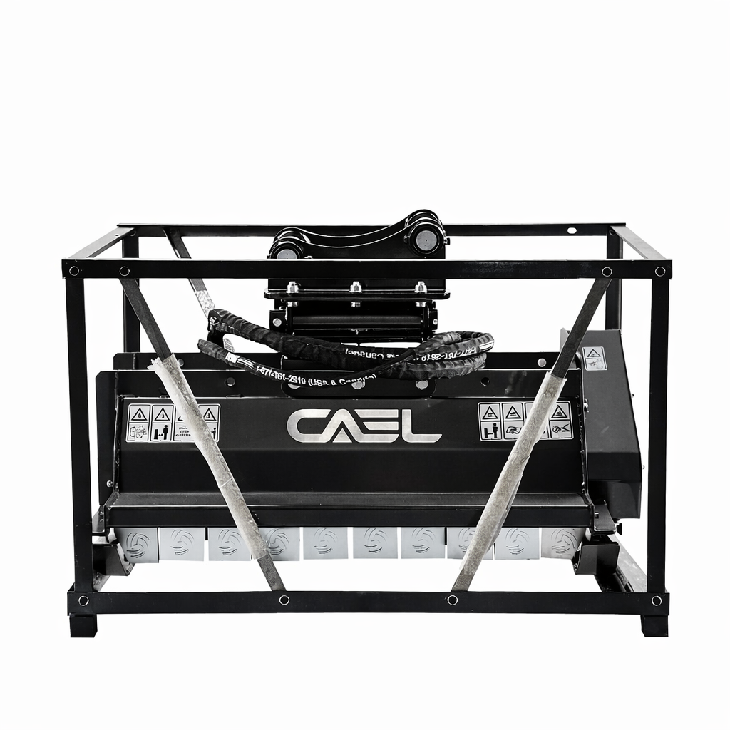 CAEL-EMH100 Excavator Flail Mower – 39.4 Inch Hydraulic Brush Cutter for 5-10 Ton Excavators