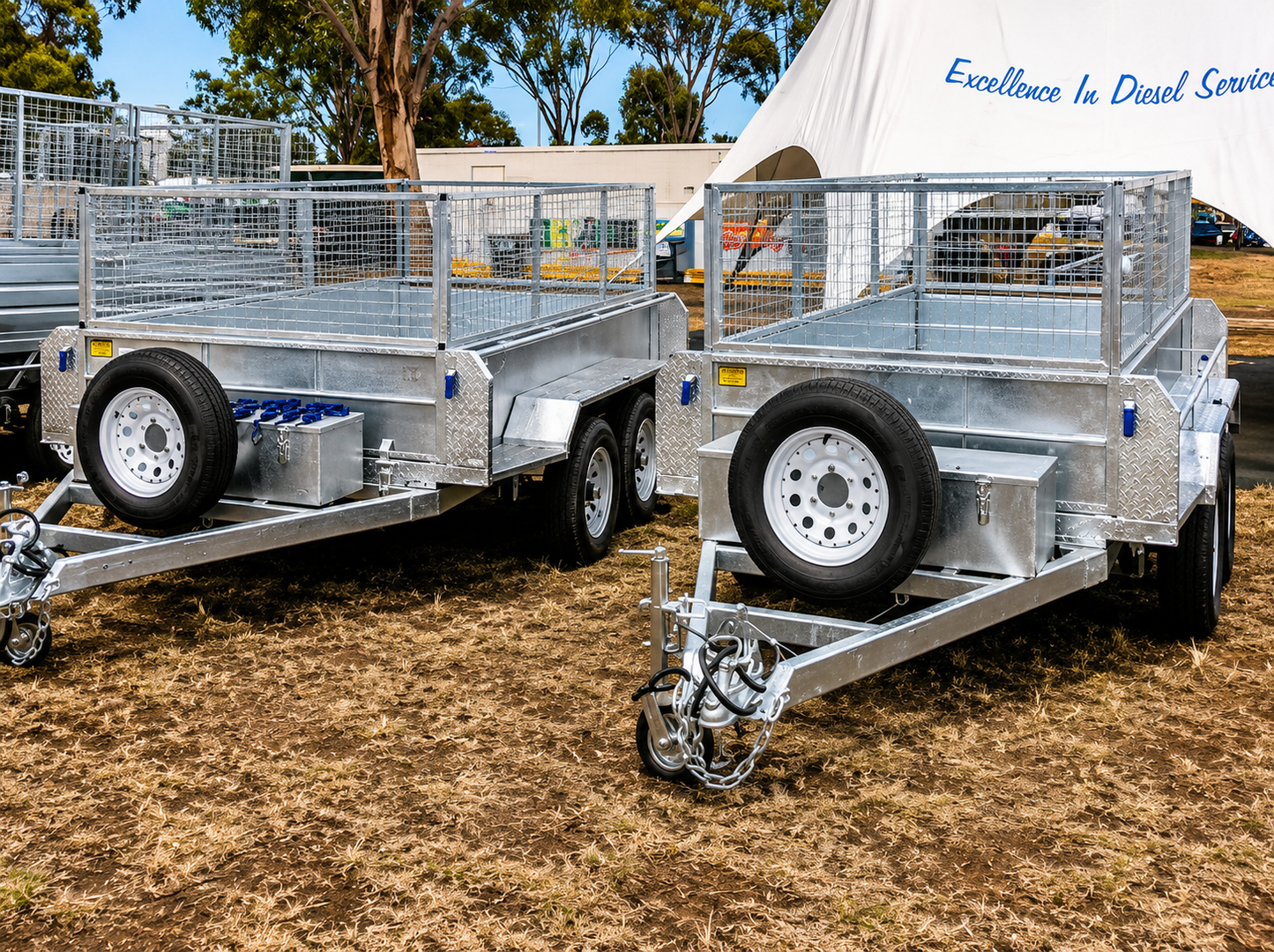 CAEL Heavy-Duty Hot-Dipped Galvanized Hydraulic Dump Trailer – 3,500 KG GVW
