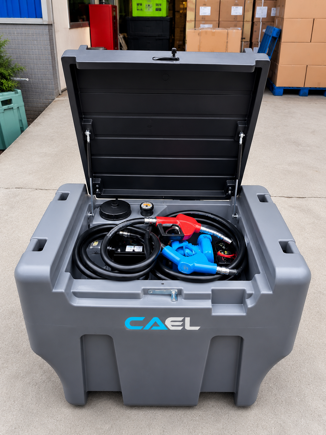 CAEL DC Diesel Pump With Tank & Lid – 330L Diesel + 50L AdBlue Tank