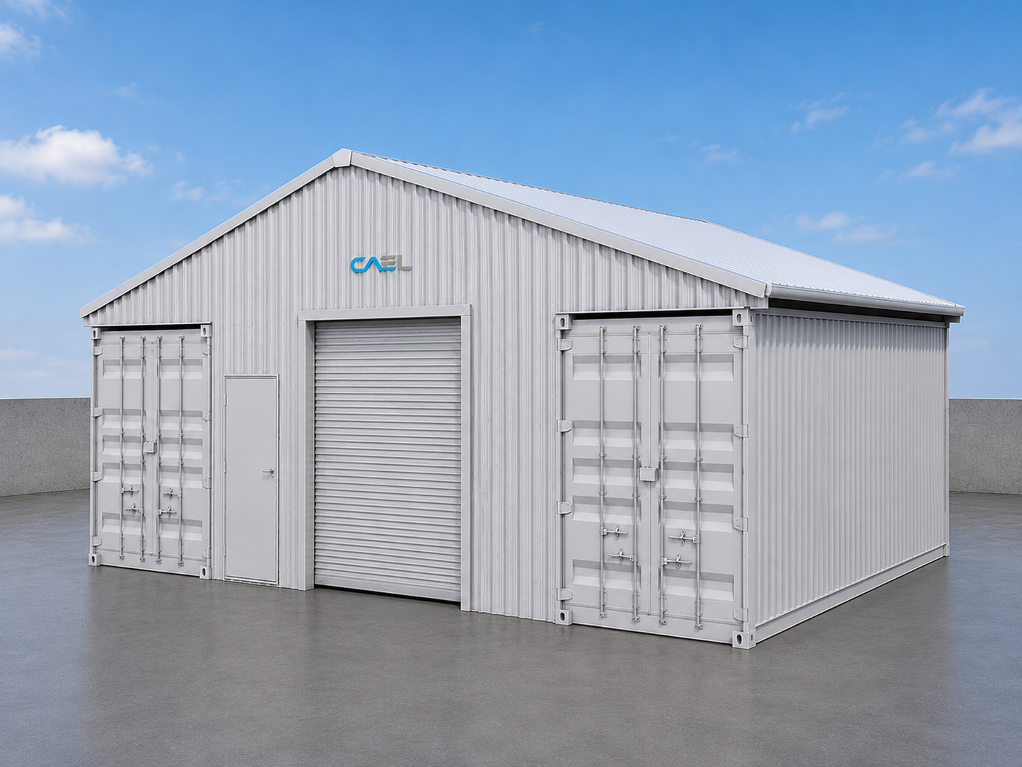 CAEL MC364004P Heavy-Duty Container Roof Kit with Front & Back Walls