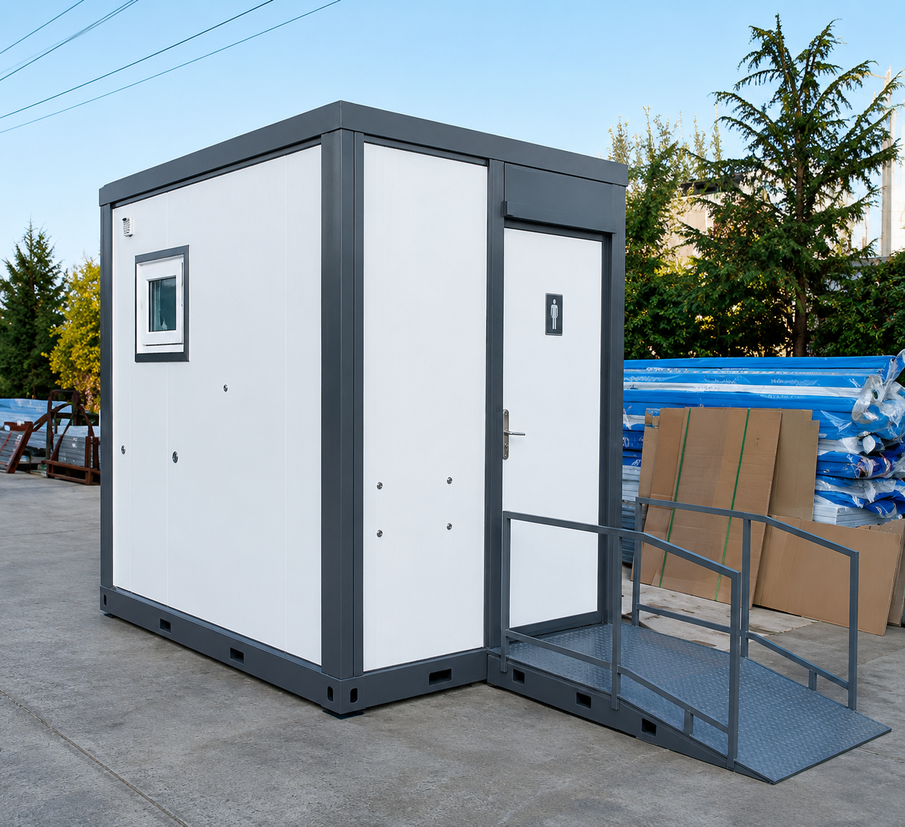 CAEL 10FT Wheelchair Accessible Portable Toilet (Without Shower)