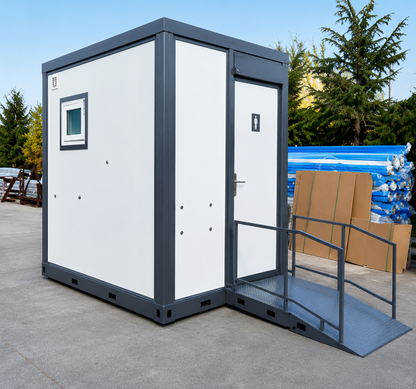 CAEL 10FT Wheelchair Accessible Portable Toilet with Shower