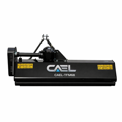 CAEL EFGC-175 68" Heavy Duty PTO Tractor Flail Mower – Grass & Brush Cutter for 35-55 HP Tractors