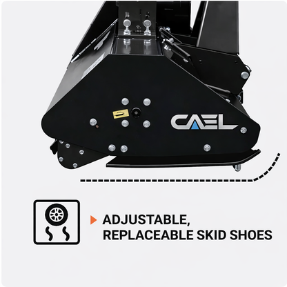 CAEL EFGC-175 68" Heavy Duty PTO Tractor Flail Mower – Grass & Brush Cutter for 35-55 HP Tractors