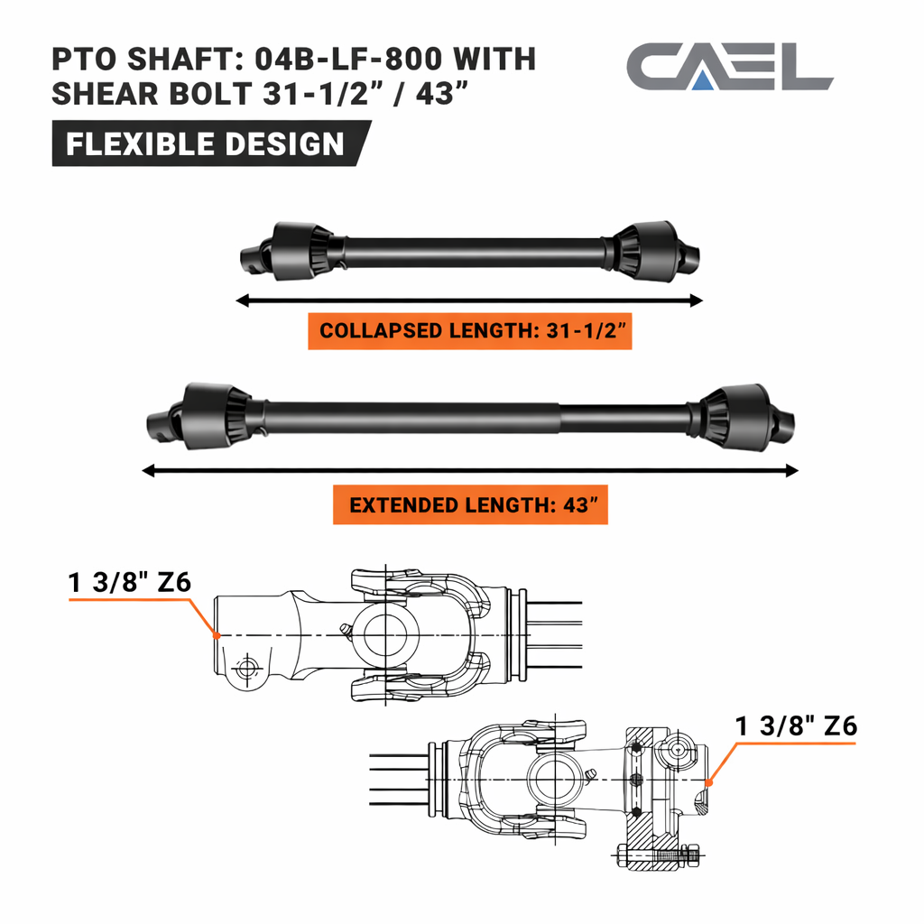 CAEL EFGC-155 60" Tractor Flail Mower – PTO Driven for 30-40 HP Tractors