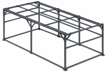 CAEL M1220 Metal Shed -Cover to Ground