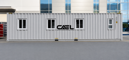 CAEL 40FT Turnkey Mobile Office Cabin with Off-Grid Water System, Insulated Walls & Fully Wired Interior (CAEL-MOC40-OGW-25A)