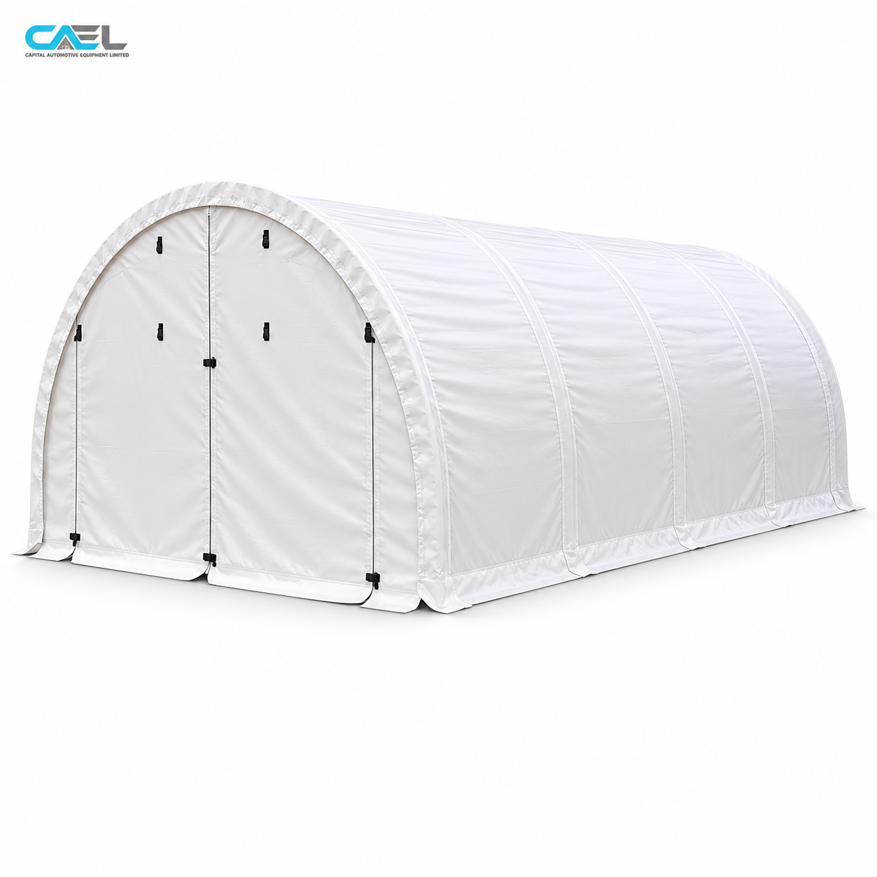 Armadura simple en forma de cúpula de 20' de ancho, 30' de largo y 12' de alto