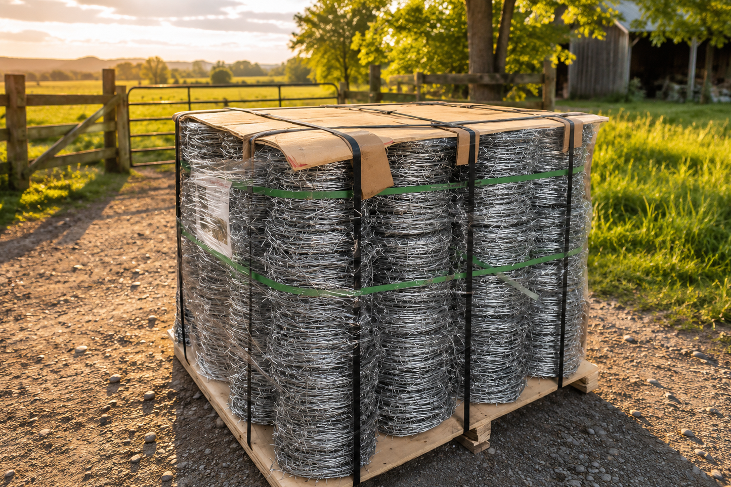 500-ft Barbed Wire, Triple-Layer Galvanized, High Tensile Strength, CAEL-BW15