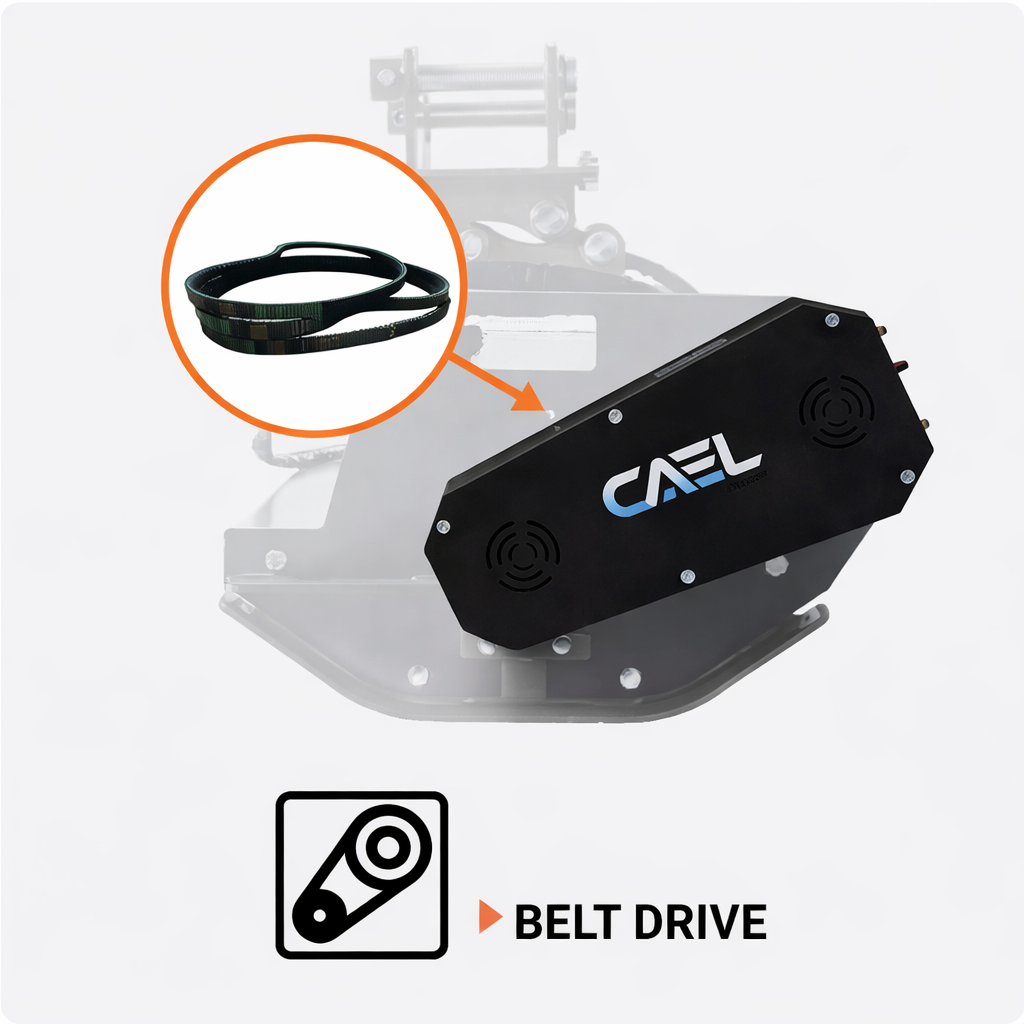 CAEL-EMH100 Excavator Flail Mower – 39.4 Inch Hydraulic Brush Cutter for 5-10 Ton Excavators