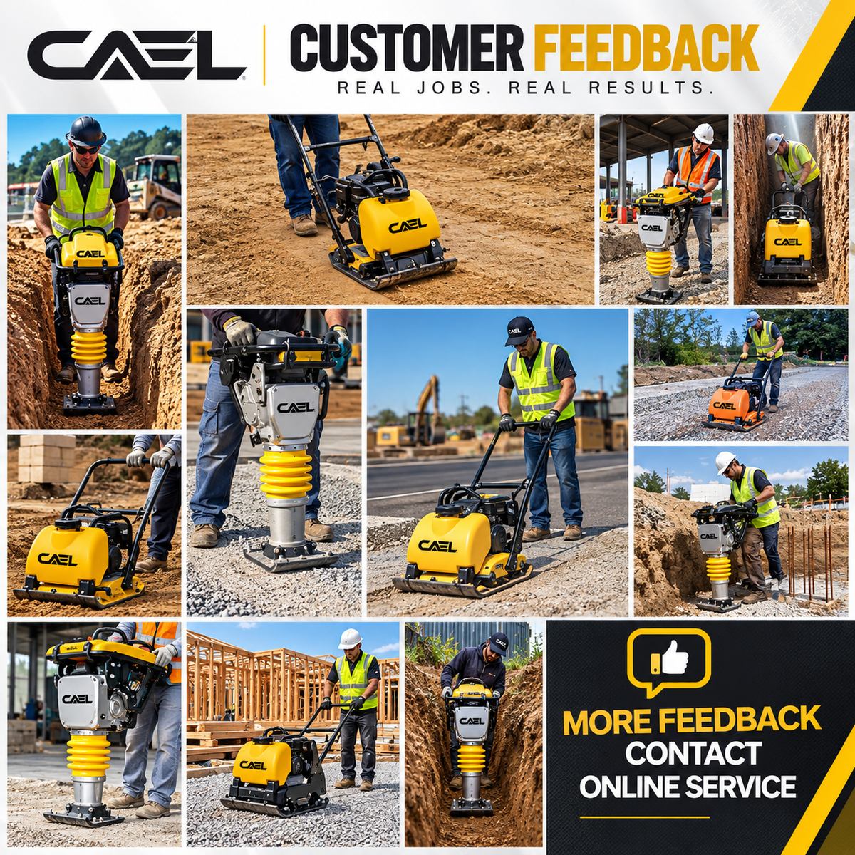 CAEL Plate Compactor GCR360 Heavy Duty Gas Compactor
