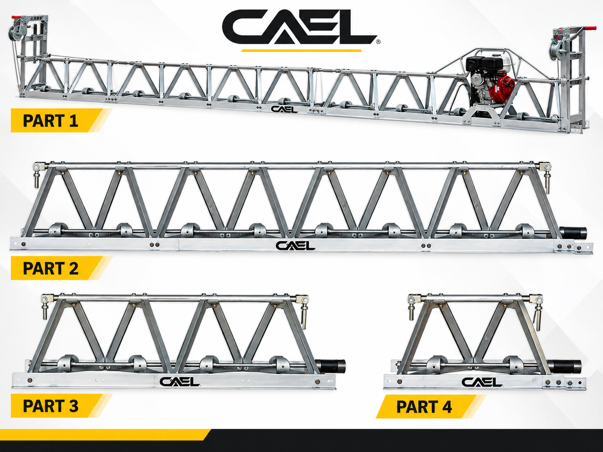 CAEL Vibratory Truss Screed GTS-2 4M Concrete Screed