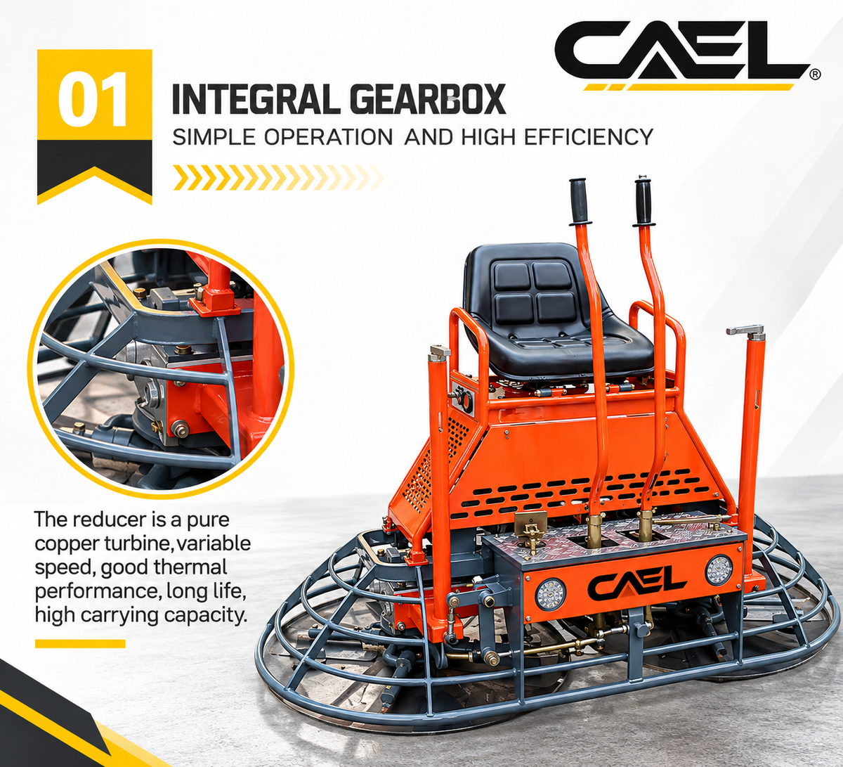 CAEL Power Trowel GPT-M830 Concrete Finishing Machine