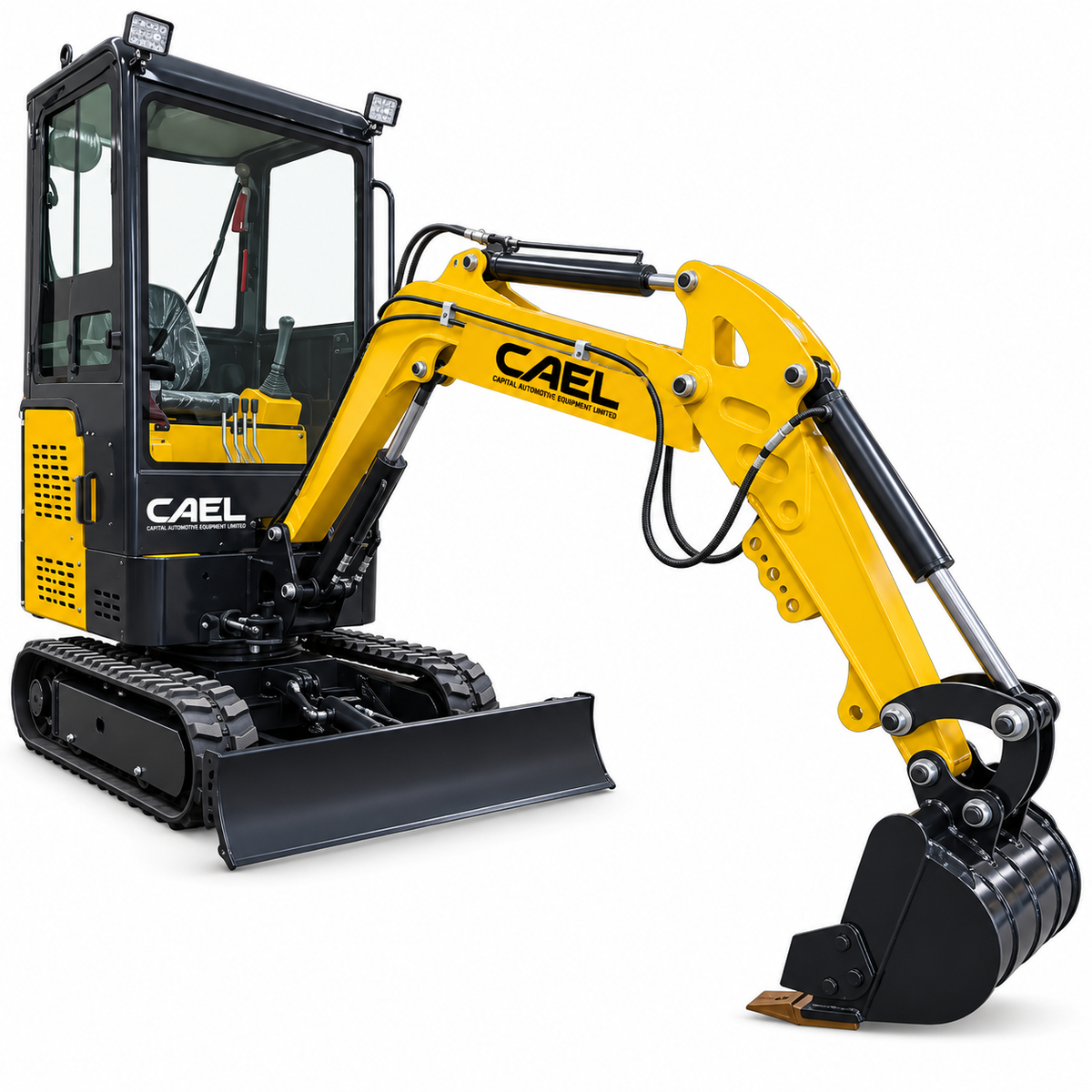 Mini Excavator 1.5 Ton with Kubota engine, Cab (EX15KB-C)