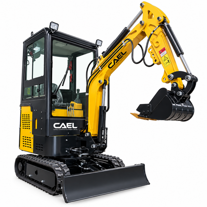 Mini Excavator 1.5 Ton with Kubota engine, Cab (EX15KB-C)