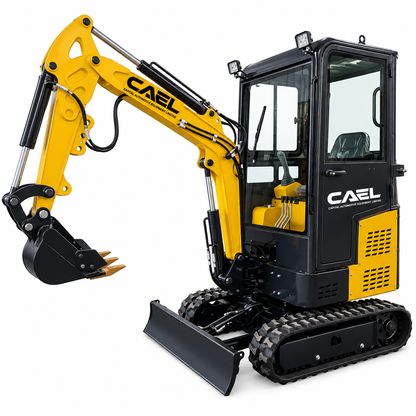 Mini Excavator 1.5 Ton with Kubota engine, Cab (EX15KB-C)