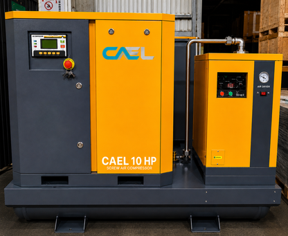 CAEL 10 HP Screw Air Compressor – 4 IN 1 System with Air Dryer, Air Tank & Filters