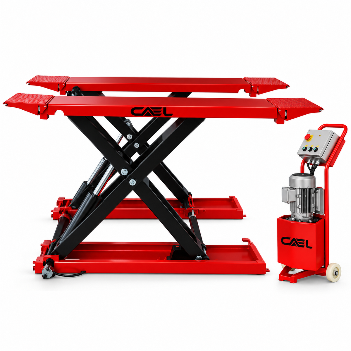 Elevador de coches de doble tijera de 3500 kg y 7716 lb (MRSL77)