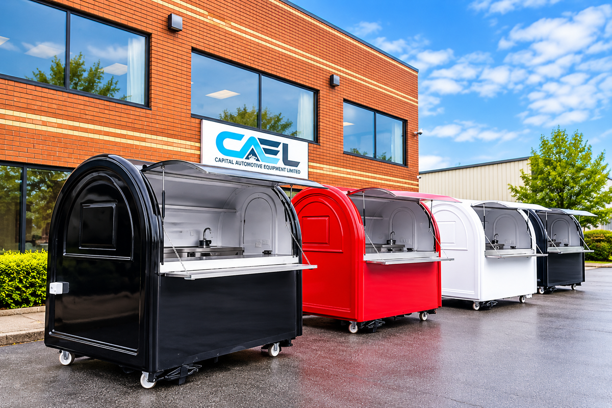 CAEL’s 7′ Round Top Mobile Food Cart