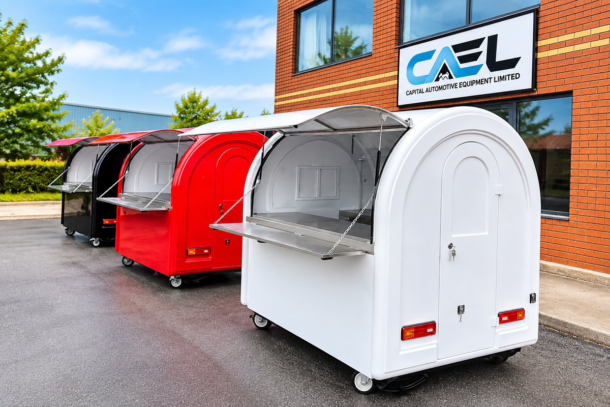 CAEL’s 7′ Round Top Mobile Food Cart
