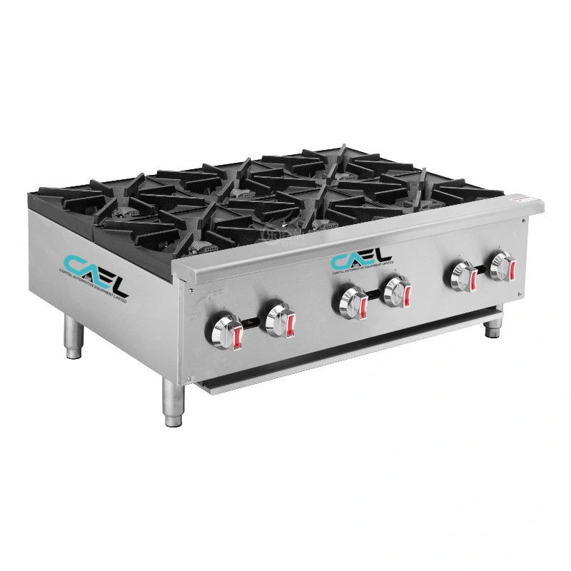 CAEL Commercial Gas Stove Cooking Range Countertop 6 Burner (EHP-6S)