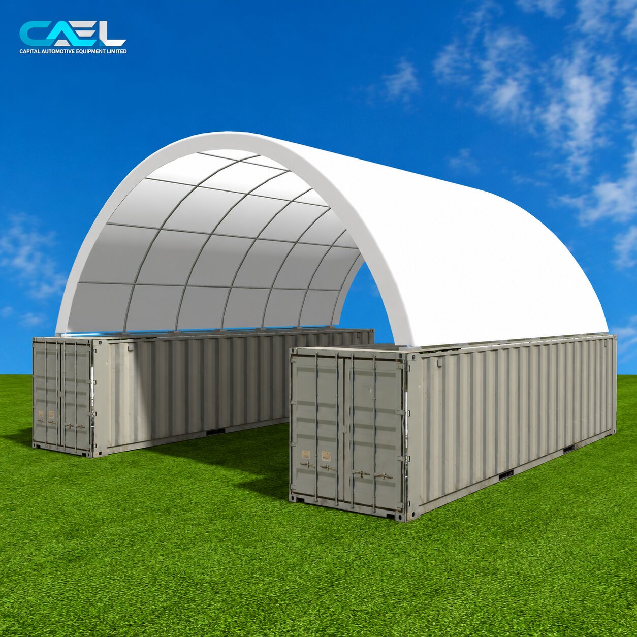CAEL Container Shelter 20′ wide x 20′Length