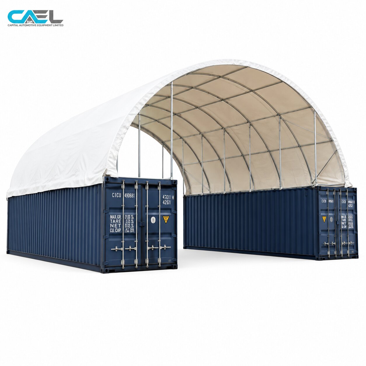 tent container CAEL Container Shelter 40′ wide x 40′ Length – Capital Automotive Equipment