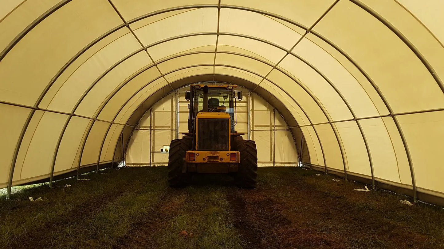 Dome shape single truss 30' wide 40' length 15' height