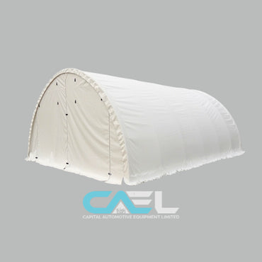 Ferme simple en forme de dôme de 20 pieds de largeur, 20 pieds de longueur et 12 pieds de hauteur