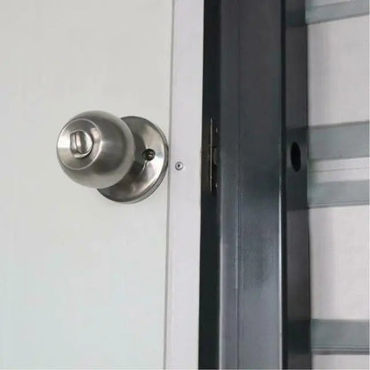 Double Garage Metal Shed Automatic Roll up Door with Side Entry Door- 25(W)x73(L)x13(H)