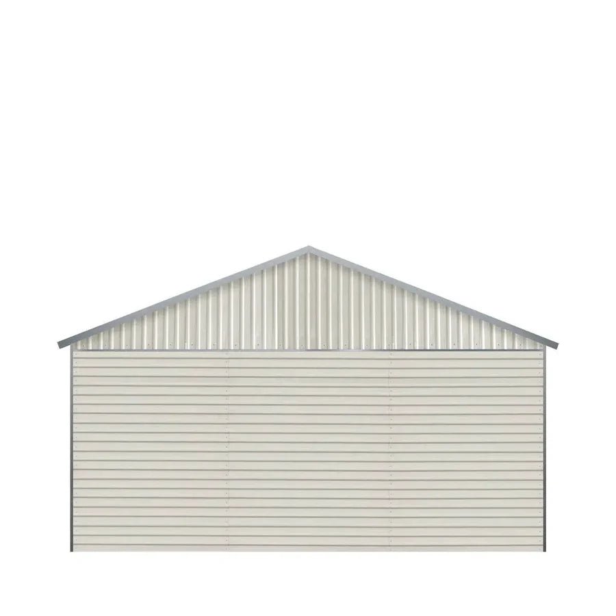 Double Garage Metal Shed Automatic Roll up Door with Side Entry Door- 25(W)x65(L)x13(H)