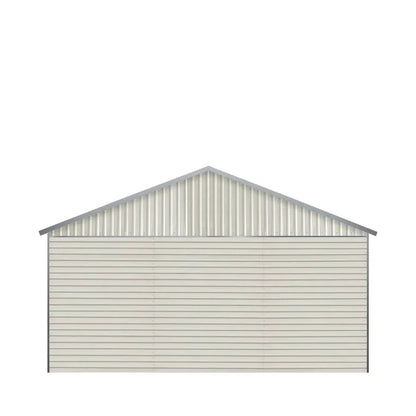 Double Garage Metal Shed Automatic Roll up Door with Side Entry Door- 25(W)x65(L)x13(H)