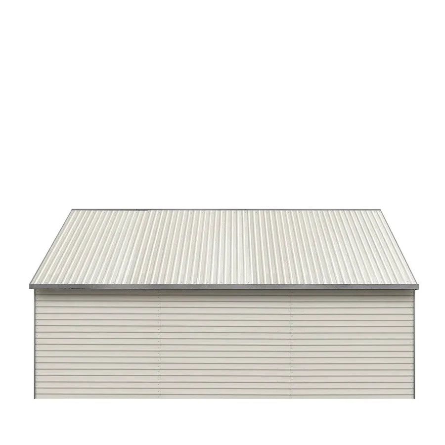Double Garage Metal Shed Automatic Roll up Door with Side Entry Door- 25(W)x65(L)x13(H)