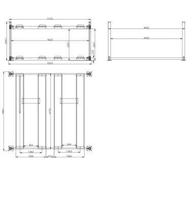 Premium Double Parking 4 Post Car Lift (CAEL DPL-10000)