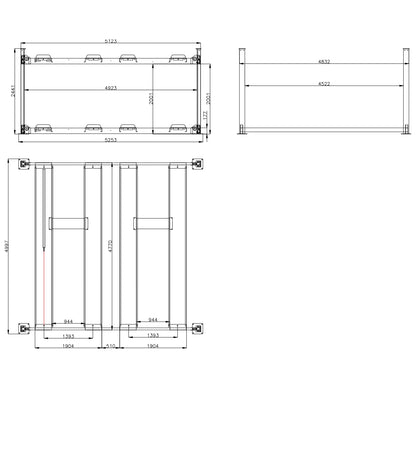 Premium Double Parking 4 Post Car Lift (CAEL DPL-10000)