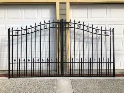 Driveway Steel Gate / Metal Garden Gate 16′ Wide