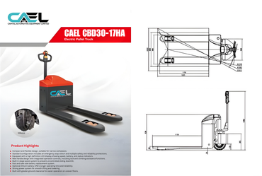 Electric Pallet Truck 3 Ton Capacity (CAEL CBD30 )