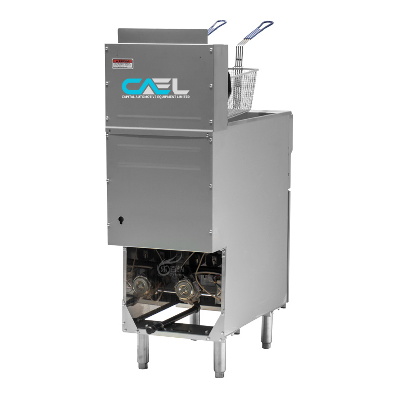 CAEL Gas 4 Tube Burner Deep Fryer For Commercial Kitchen-Robershaw Control System GF120