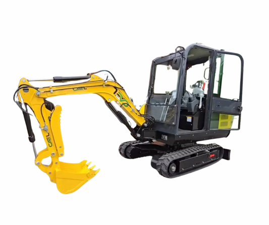 3,5-Tonnen-Bagger mit hydraulischem Daumen, Schwenkausleger, Kabine (Klimaanlage/Heizung), mit Kubota-Motor (EX35KB-S1)