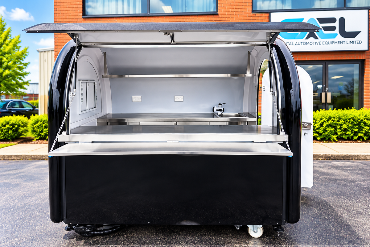 CAEL’s 7′ Round Top Mobile Food Cart